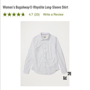NWT Exofficio Bugsaway Rhyolite Button Down Shirt